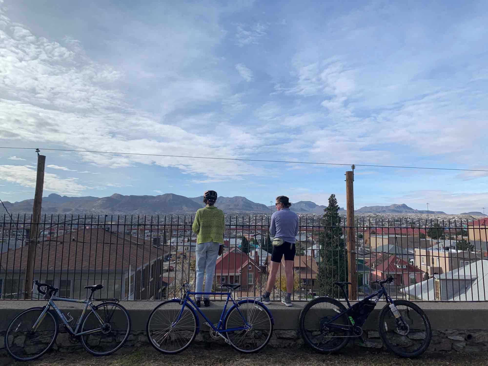 Bike ride to Franklin Mountains, El Paso, TX Photograph: Hannah Ennis