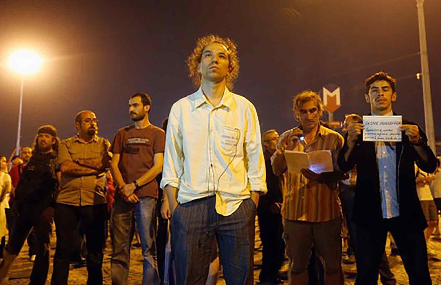 The standing man – Erdem Gündüz on Taksim Square in Istanbul during occupations in 2013.